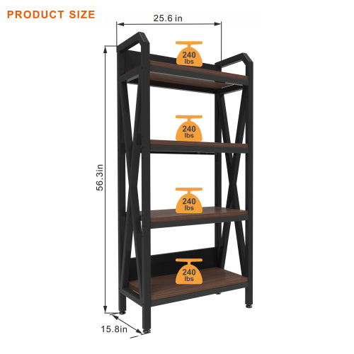 4-Tier Industrial Kitchen Storage Rack – Heavy Duty Shelf