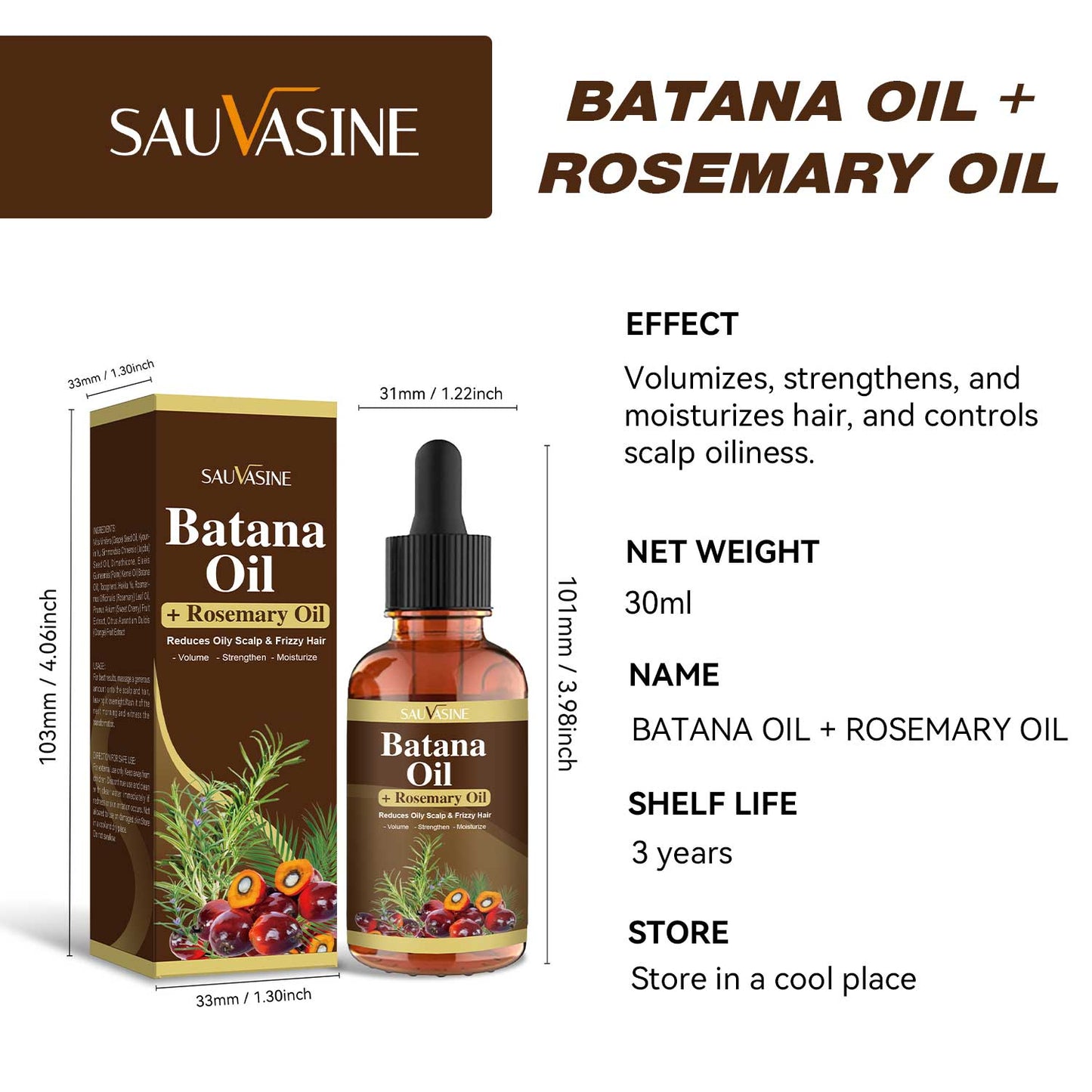 Batana Oil and Rosemary Oil – Natural Hair Growth & Repair Oil