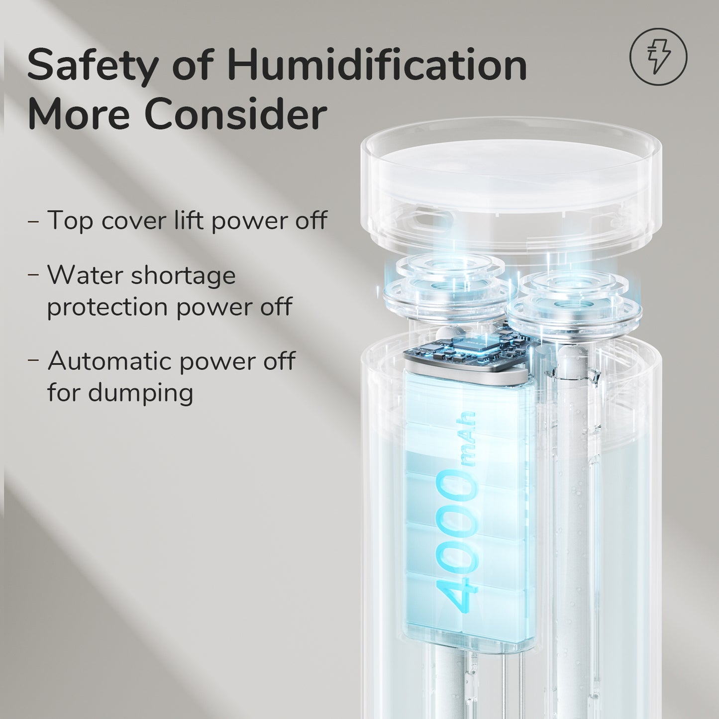 500ml Mini Humidifier with Night Light