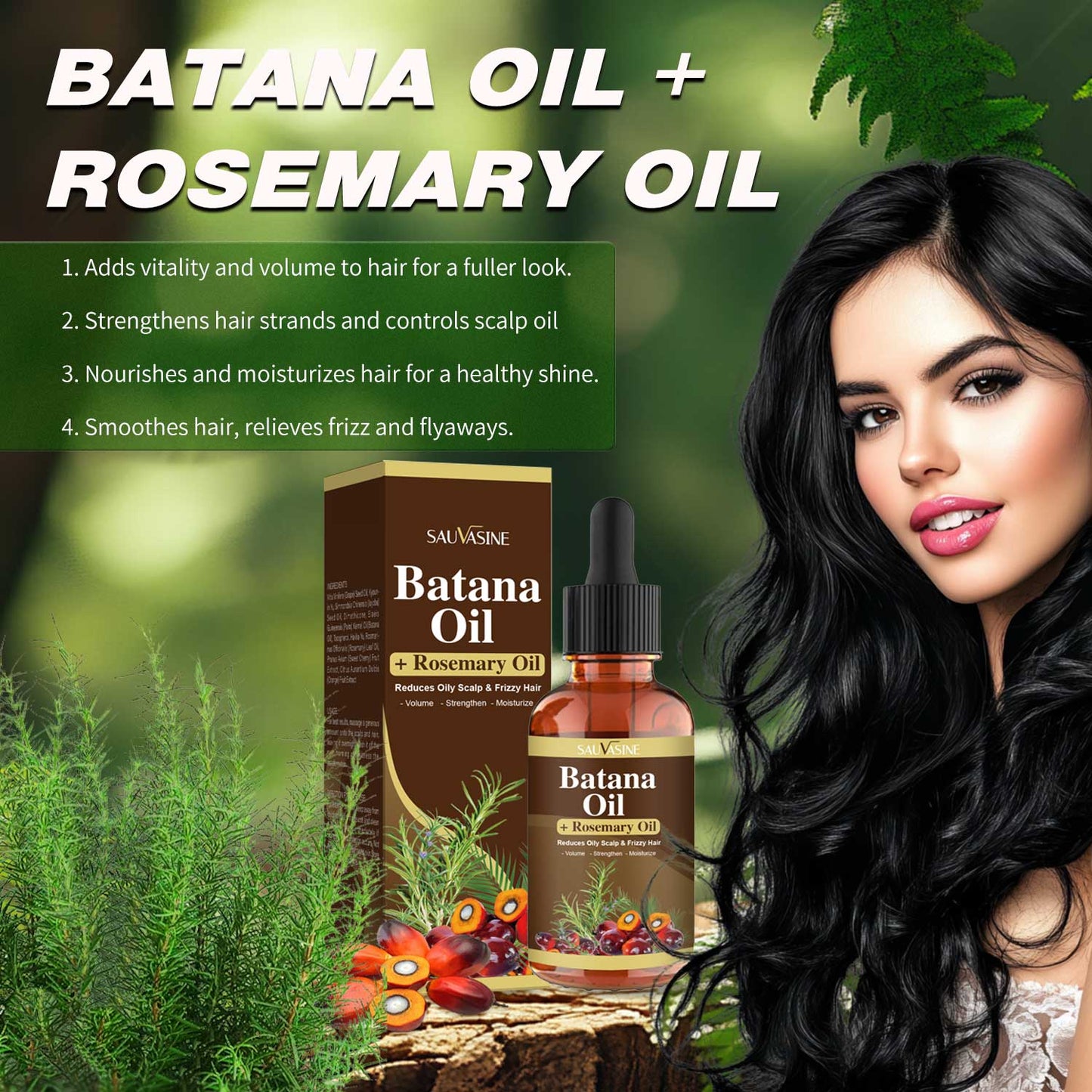 Batana Oil and Rosemary Oil – Natural Hair Growth & Repair Oil