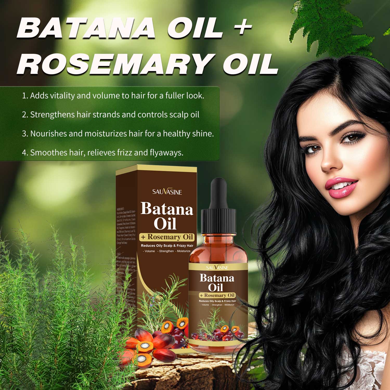 Batana Oil and Rosemary Oil – Natural Hair Growth & Repair Oil