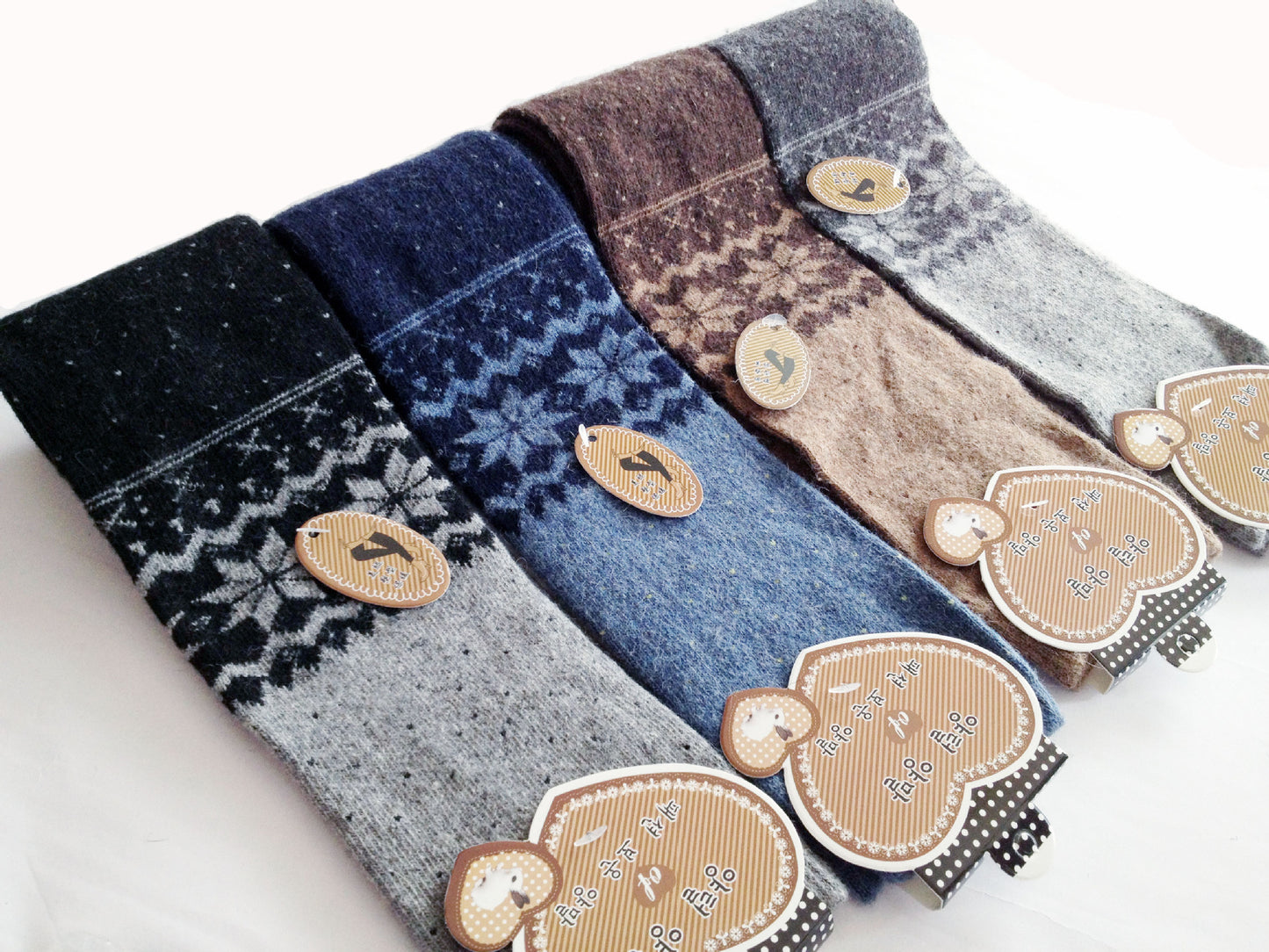 Retro Snowflake Leg Warmers | Cozy Winter Knit Leg Warmers