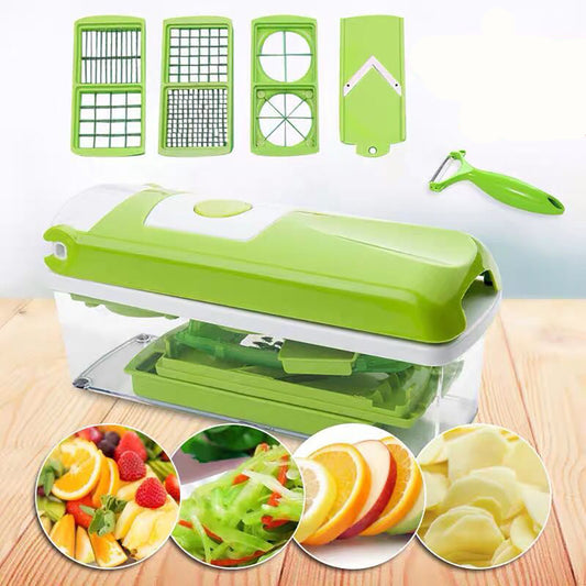 12 Piece Vegetable Chopper And Slicer Set – Multi-Function Kitchen