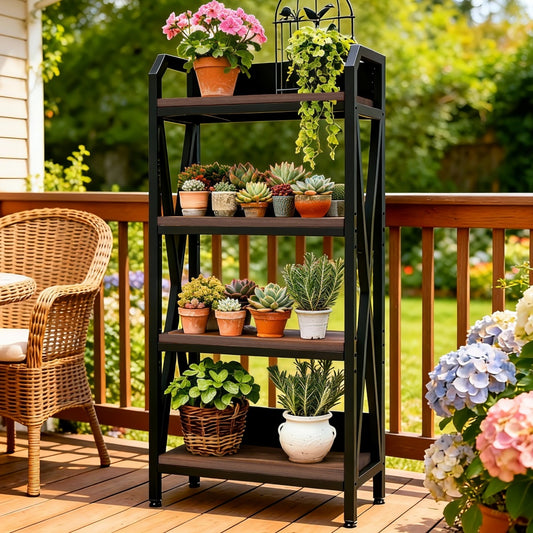 4-Tier Industrial Kitchen Storage Rack – Heavy Duty Shelf