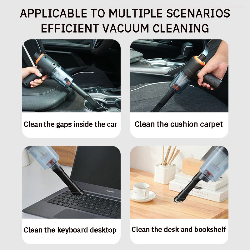 Wireless Handheld Car Vacuum – Portable Cordless Cleaner