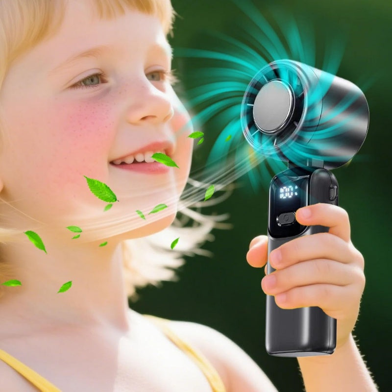 Portable Mini Cooling Fan | Rechargeable Handheld Desk Fan