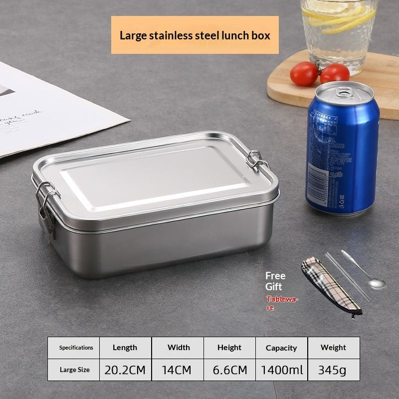 Stainless Steel Lunch Box | Leakproof Food Container for Work & School
