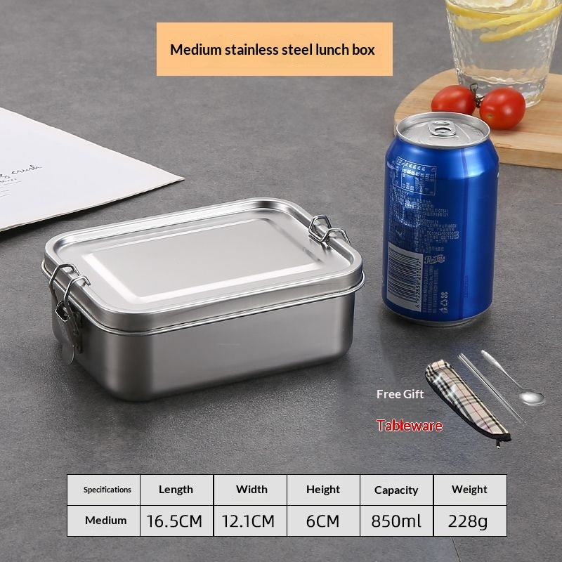 Stainless Steel Lunch Box | Leakproof Food Container for Work & School