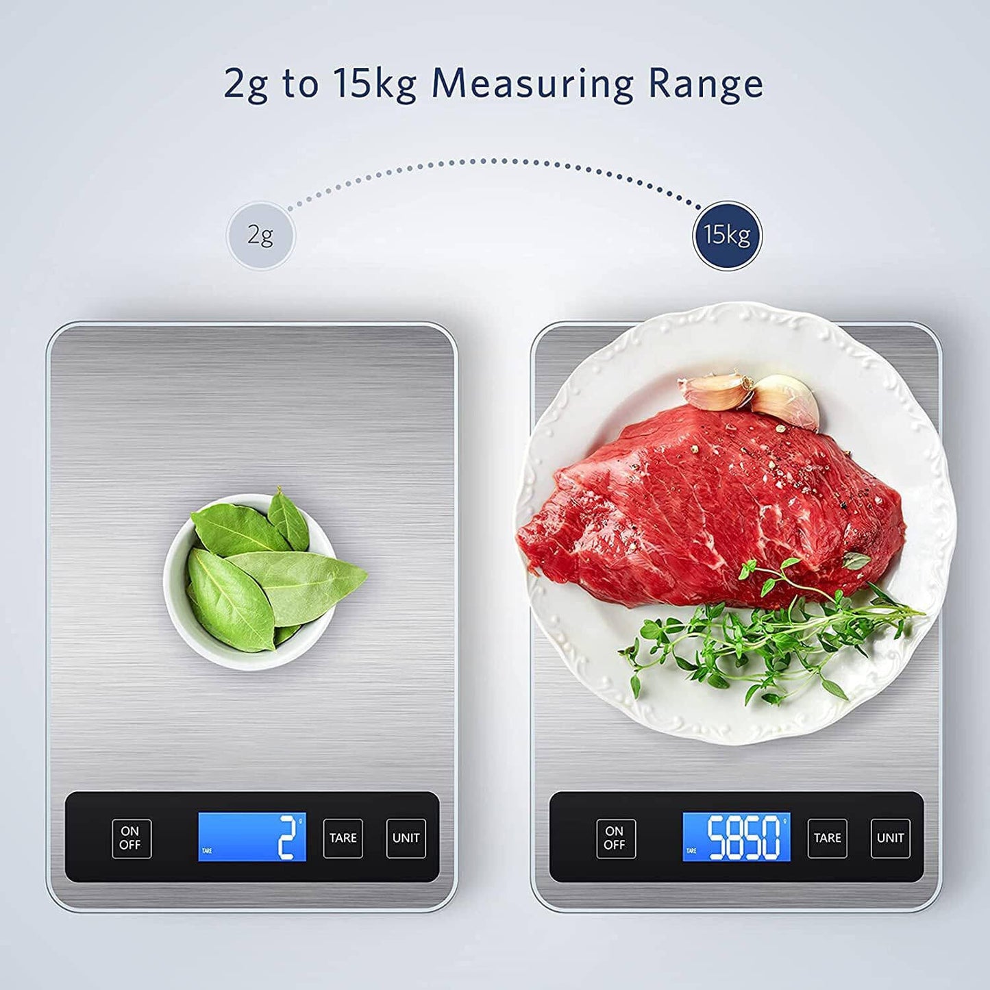 Digital Kitchen Food Scale with Backlit LCD – Precision Cooking Scale