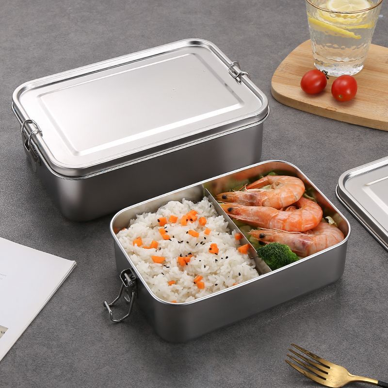 Stainless Steel Lunch Box | Leakproof Food Container for Work & School