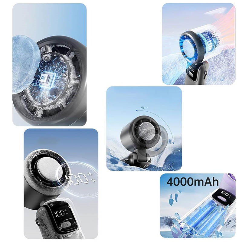 Portable Mini Cooling Fan | Rechargeable Handheld Desk Fan