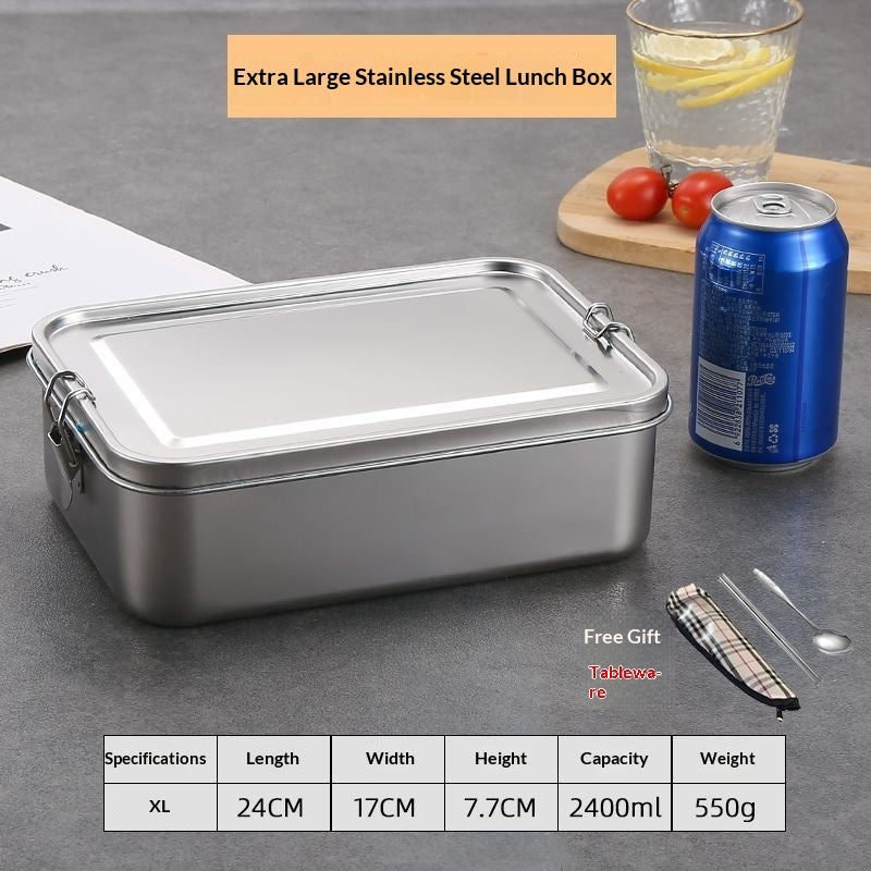 Stainless Steel Lunch Box | Leakproof Food Container for Work & School